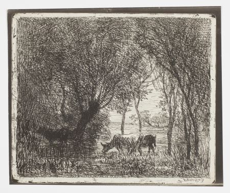 Non Tecnico Daubigny - Vaches sous Bois (Cows in the Woods, Cows under Trees)