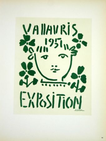 Litografia Picasso (After) - Vallauris 1957