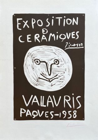 Linoincisione Picasso - Vallauris 1958