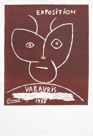 Linoincisione Picasso - Vallauris 55