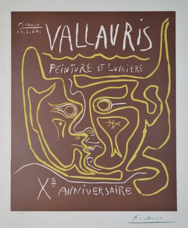 Linoincisione Picasso - Vallauris Exhibition - B1850