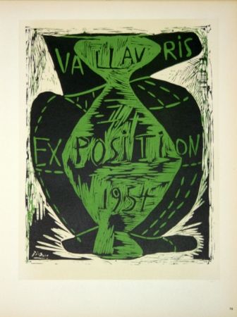 Litografia Picasso - Vallauris Exposition 1954