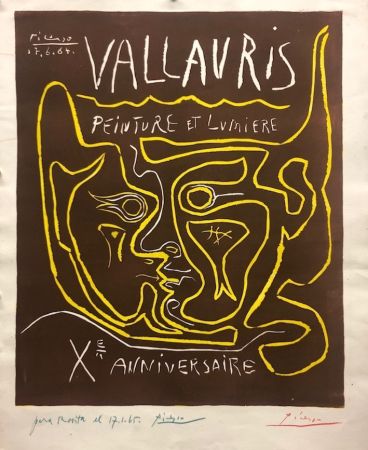 Linoincisione Picasso - Vallauris. Peinture et lumière X Anniversaire