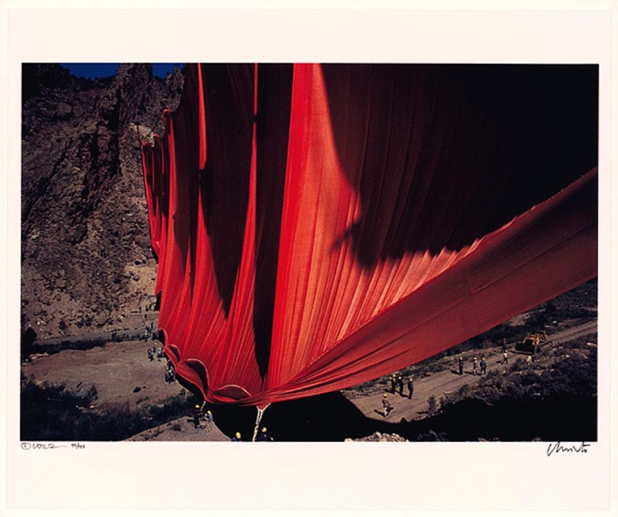 Fotografie Christo - Valley Curtain