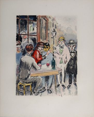 Litografia Van Dongen - Van Dongen, Fernande, Picasso, Apollinaire et Max Jacob, 1949