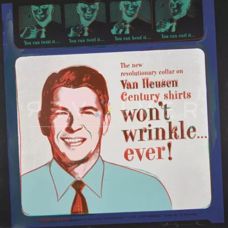 Serigrafia Warhol - Van Heusen (Ronald Regan)
