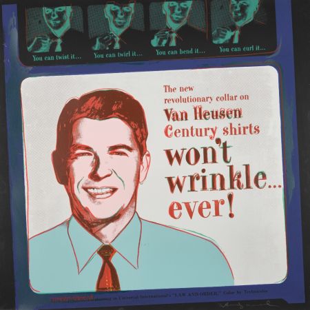 Serigrafia Warhol - Van Heusen (Ronald Regan) (FS II.356)