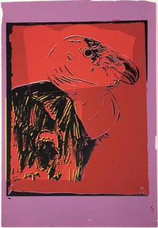 Serigrafia Warhol - Vanishing Animals: California Condor