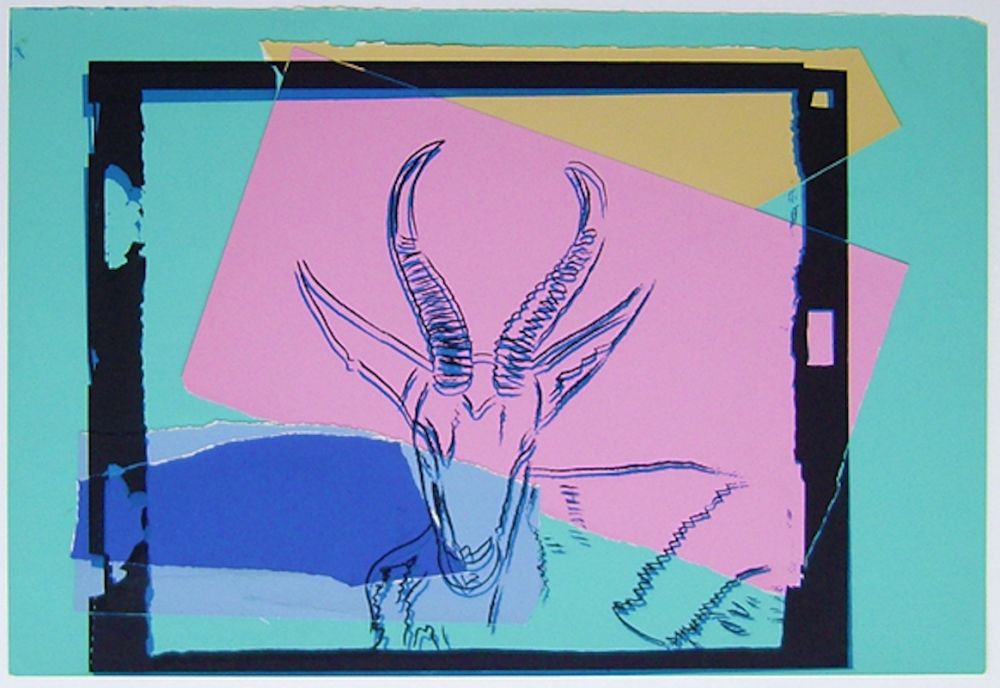 Serigrafia Warhol - Vanishing Animals: Sommering Gazelle