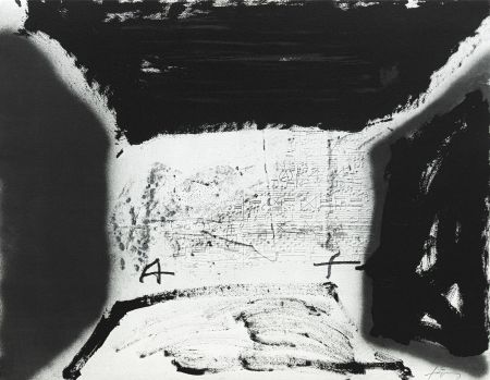 Litografia Tàpies - Variation/thème musical 16 