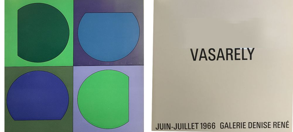 Libro Illustrato Vasarely - Vasarely Juin Juillet 1966 - Galerie Denise René