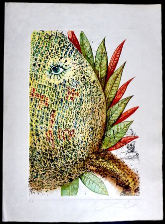 Incisione Dali - Vegetation Inedit (Pineapple)