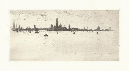 Incisione Pennell - Venice from the Sea