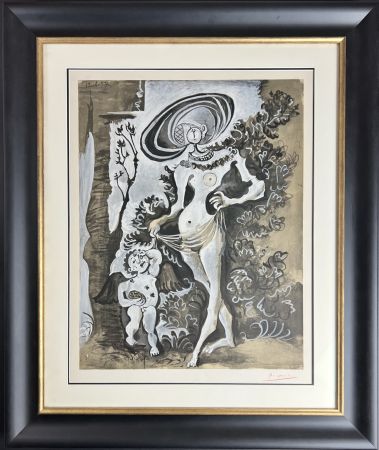 Litografia Picasso - Venus et l’Amour voleur de miel