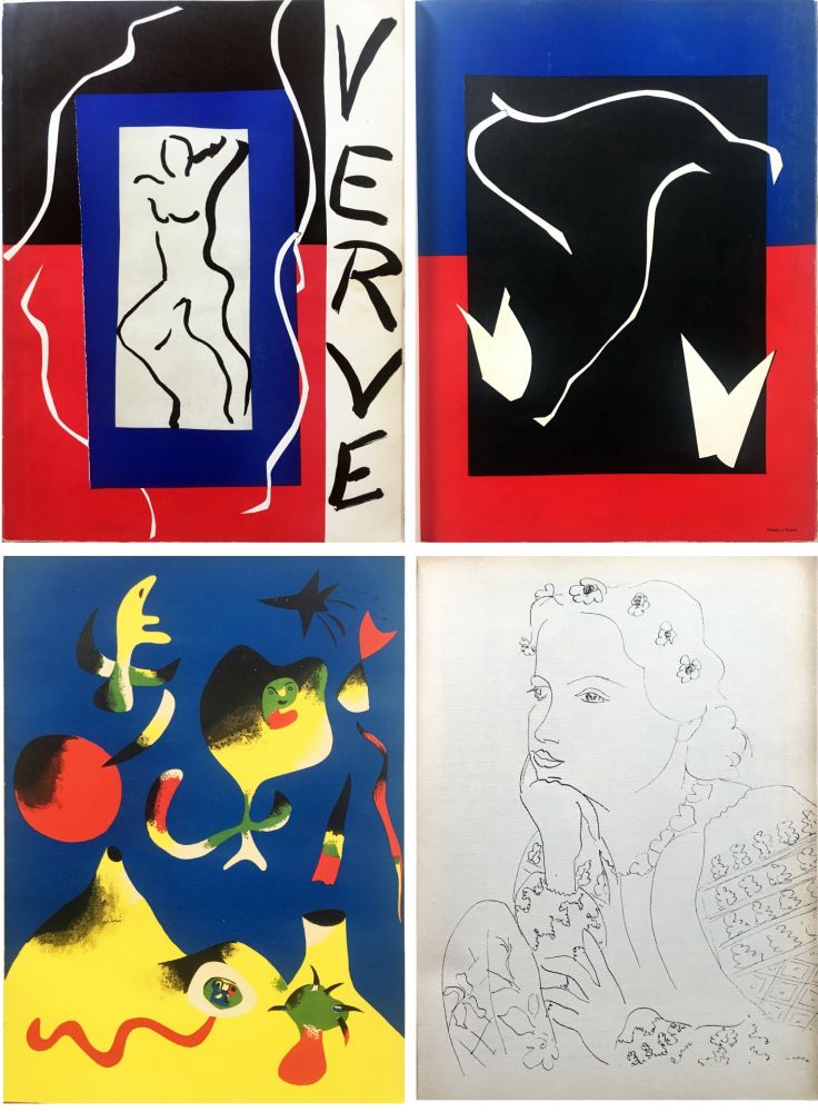 Libro Illustrato Matisse - VERVE Vol. I n° 1. (couverture de Matisse). 