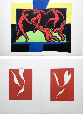 Libro Illustrato Matisse - VERVE Vol. I, No. 4. (couverture de Rouault) LA DANSE, lithographie d'après Matisse (1938)