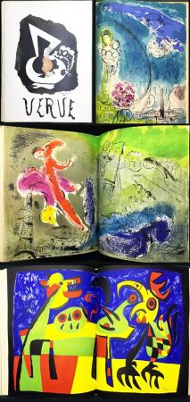 Libro Illustrato Chagall - VERVE Vol. VII. N° 27-28. VISIONS DE PARIS (1953)