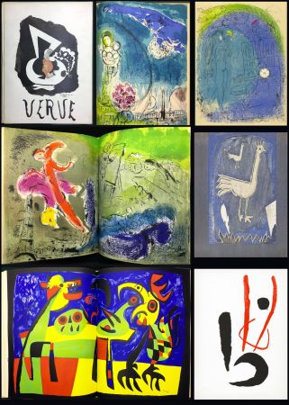 Libro Illustrato Chagall - VERVE Vol. VII. N° 27-28. VISIONS DE PARIS (1953)