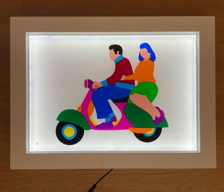 Serigrafia Lodola - Vespa In Love (PVC)