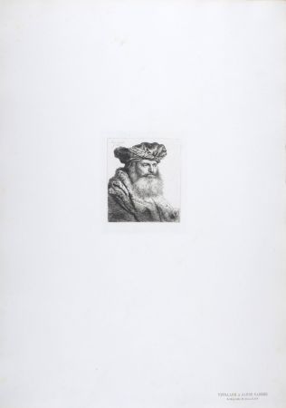 Rotocalcografia Rembrandt - Vieillard a barbe carrée