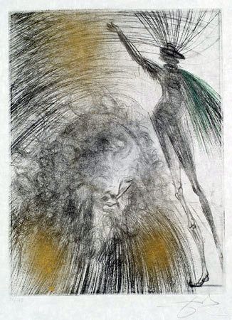 Incisione Dali - Vieux Faust (Old Faust)