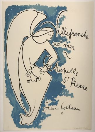 Litografia Cocteau - Villefranche sur mer - Chapelle St. Pierre