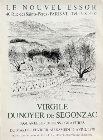 Litografia Dunoyer De Segonzac - Virgile