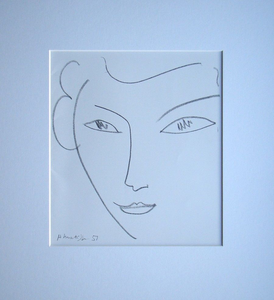 Litografia Matisse - Visage