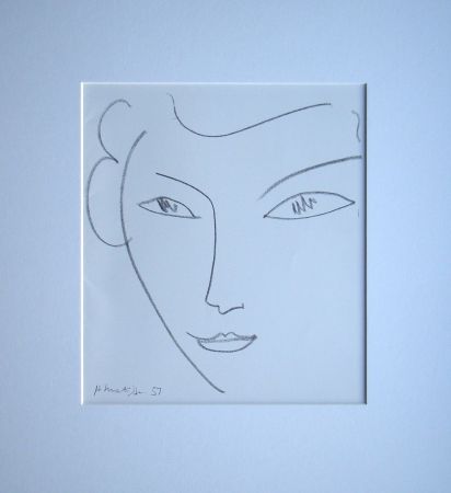 Litografia Matisse - Visage