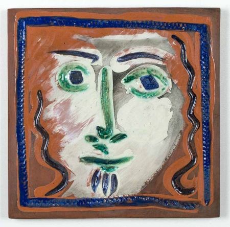 Ceramica Picasso - Visage aux cheveux bouclés (Curly Haired Face), 1968-1969