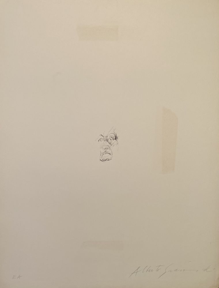 Litografia Giacometti - Visage de la mère