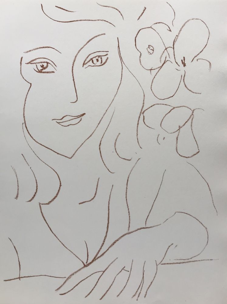 Litografia Matisse - Visages III