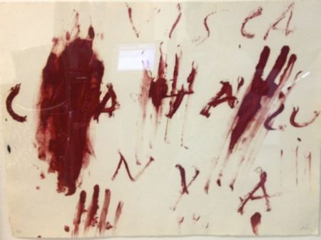 Incisione Tàpies - Visca Catalunya