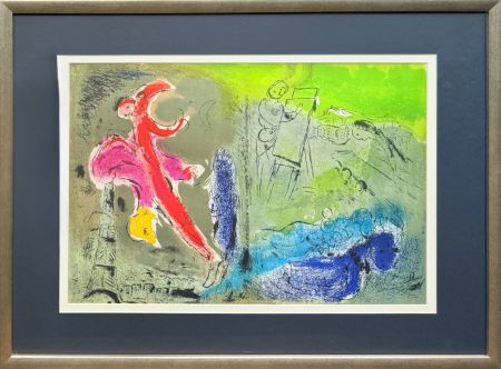 Litografia Chagall - Vision de Paris