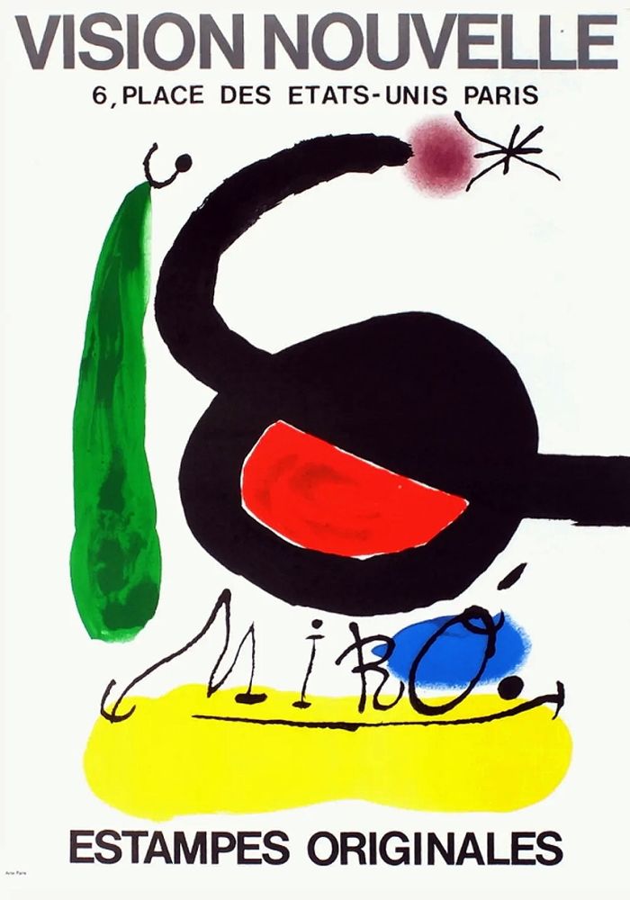 Manifesti Miró - VISION NOUVELLE. Estampes originales. Exposition de 1967. 