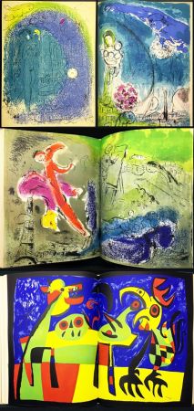 Libro Illustrato Chagall - VISIONS DE PARIS. VERVE Vol. VII. N° 27-28 (1953)