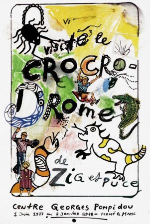 Manifesti De Saint Phalle - Visitez le crocrodrome de Zig et Puce