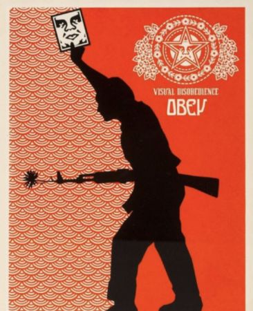 Serigrafia Fairey - Visual Disobedience