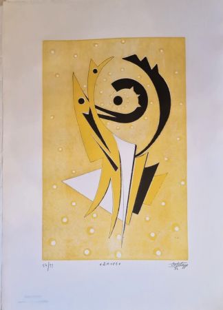 Incisione Cortelazzo - Vita, Nascita, Forza, Intelligenza, Amore, Destino