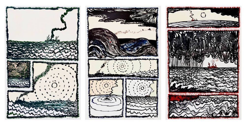 Litografia Alechinsky - Volturno