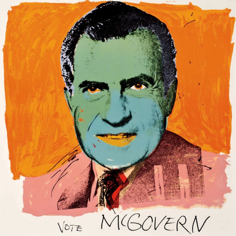 Serigrafia Warhol - Vote McGovern 84