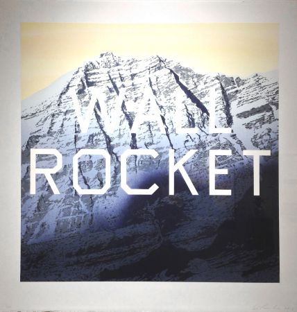 Litografia Ruscha - Wall Rocket 