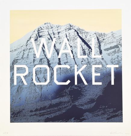 Litografia Ruscha - Wall Rocket