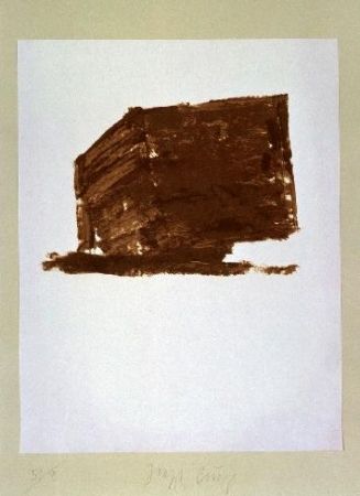 Litografia Beuys - Wandernde Kiste Nr.1