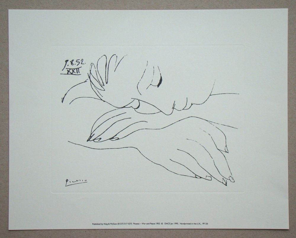 Serigrafia Picasso (After) - War and Piece