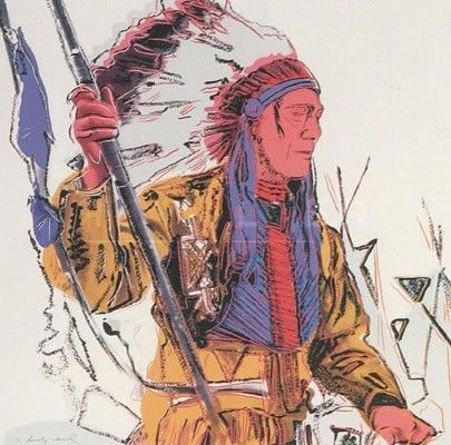 Serigrafia Warhol - War Bonnet Indian (FS II.373) by Andy Warhol 