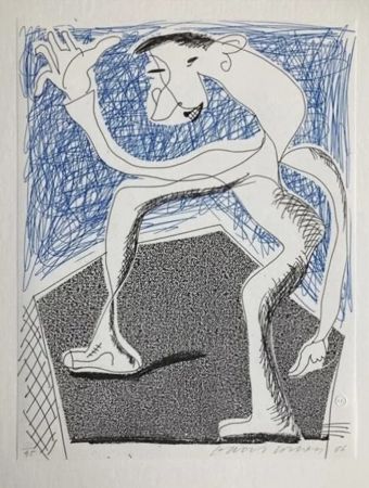 Serigrafia Hockney - Waving