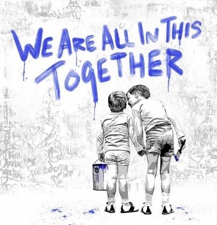Serigrafia Mr Brainwash - We Are All In This Together 