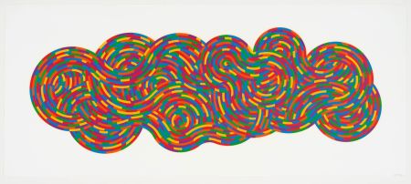 Linoincisione Lewitt - Whirls and Twirls