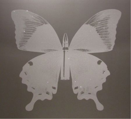 Serigrafia Robierb - White Bullet Fly N-1 on Silver